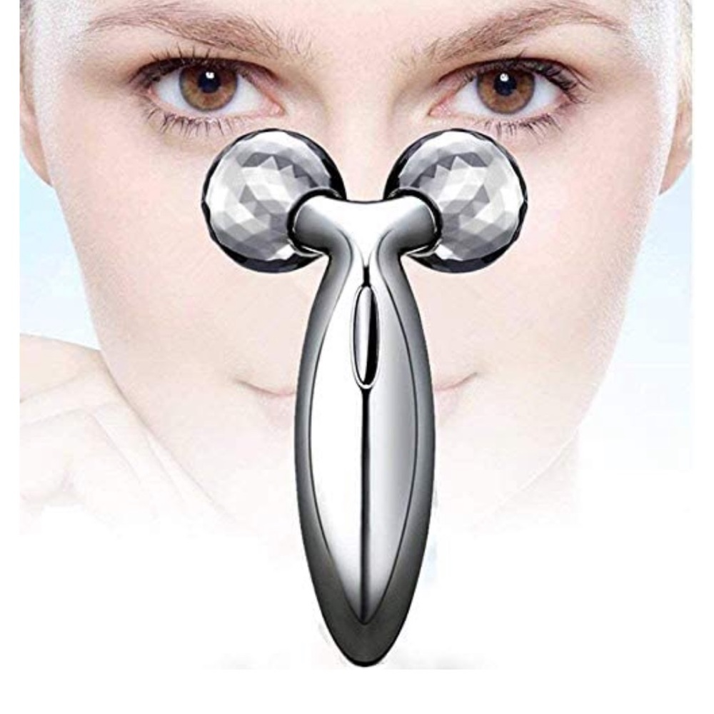 F3d Massager Face And Body Massager Y Shape Aluminium Big Roller Face Massage